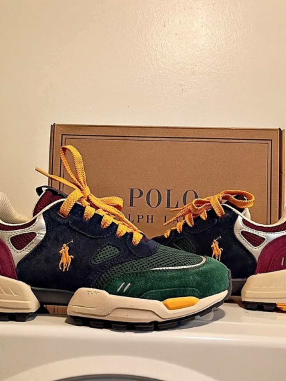 Polo Ralph Lauren Multi Color Sneaker US 9 Men's Brand New With Box